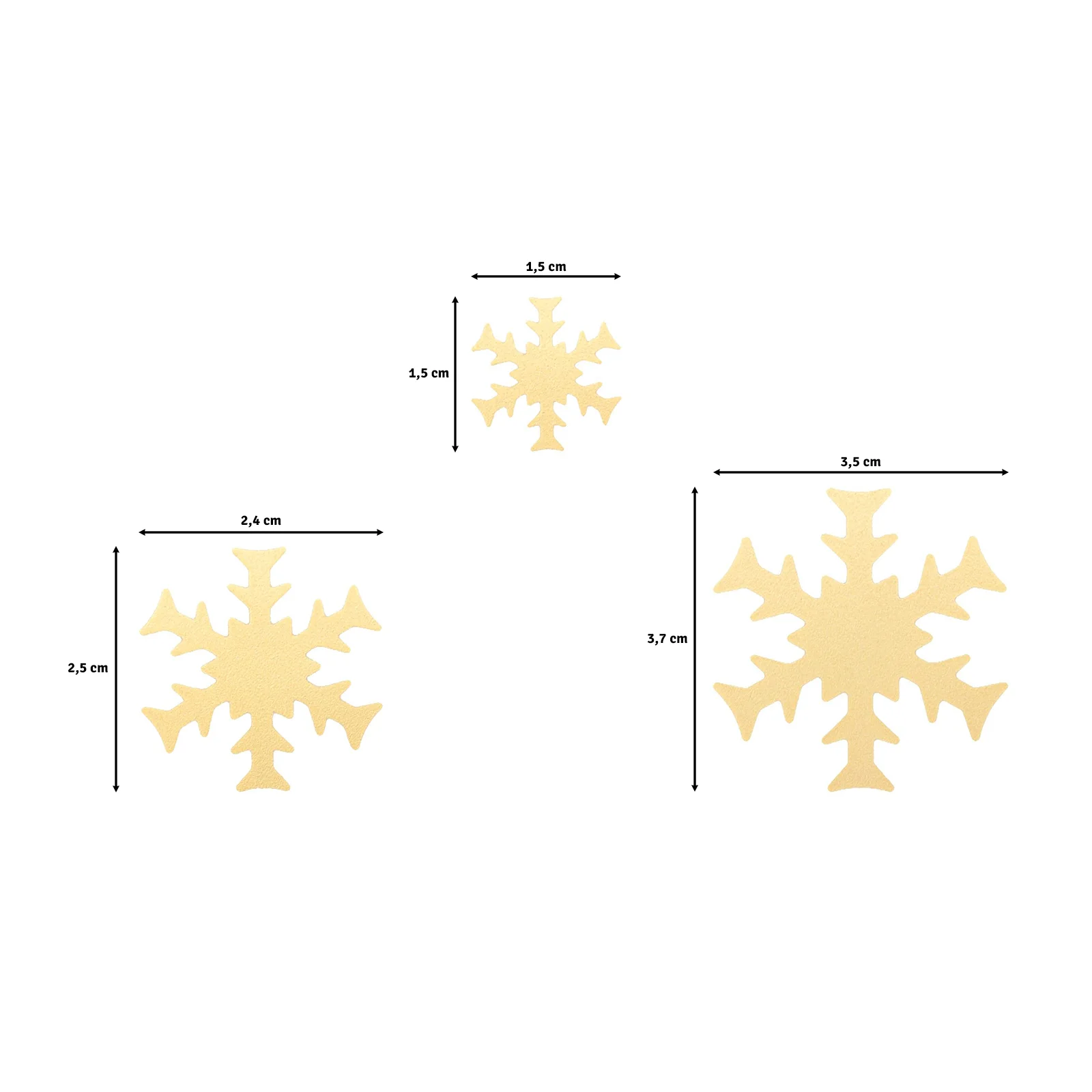 Craft Punch Set Snowflakes TRIO – Kuviolävistäjäsetti lumihiutaleet (3 kpl) - Bild 4