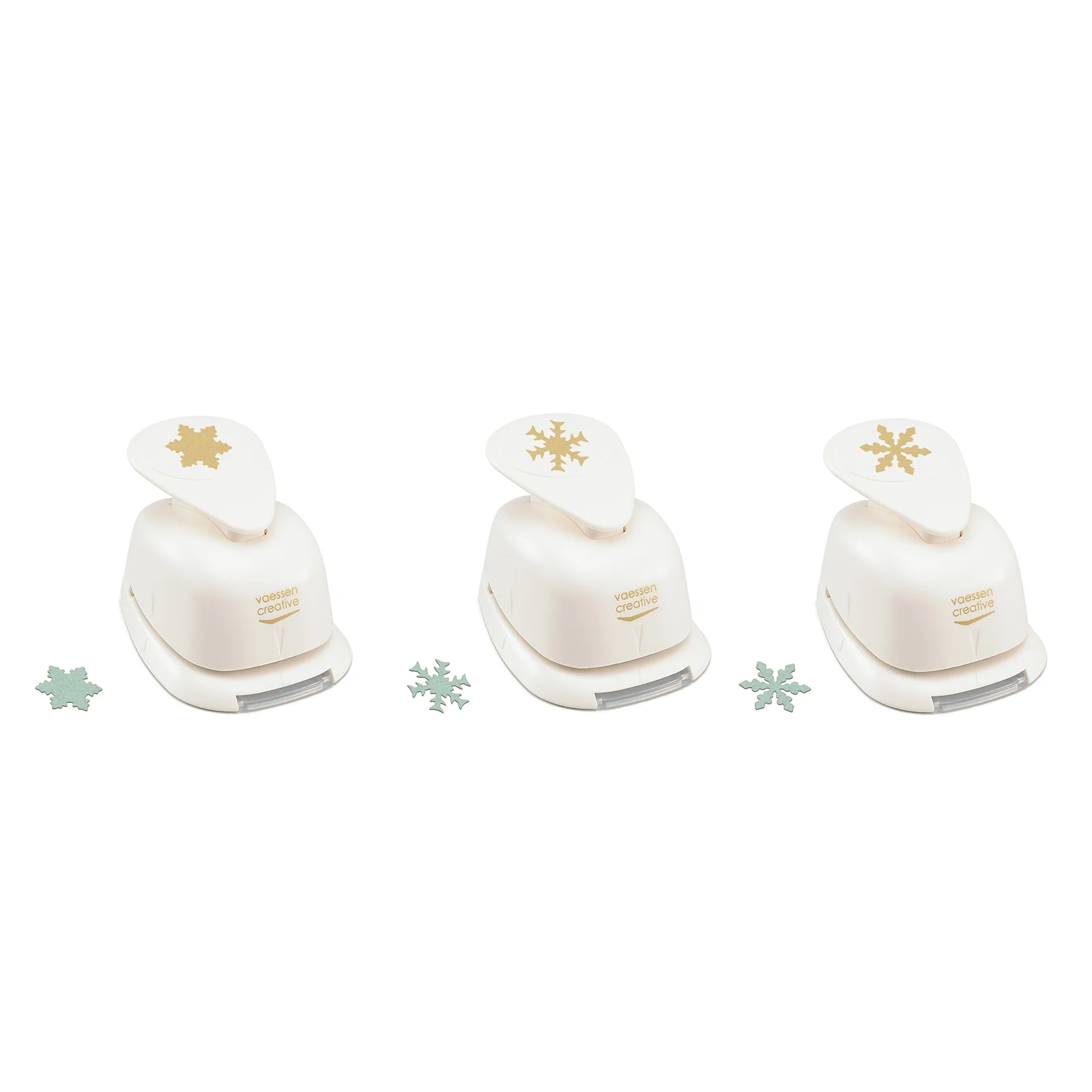 Craft Punch Set Snowflakes MIX – Kuviolävistäjäsetti lumihiutaleet (3 kpl) - Bild 2