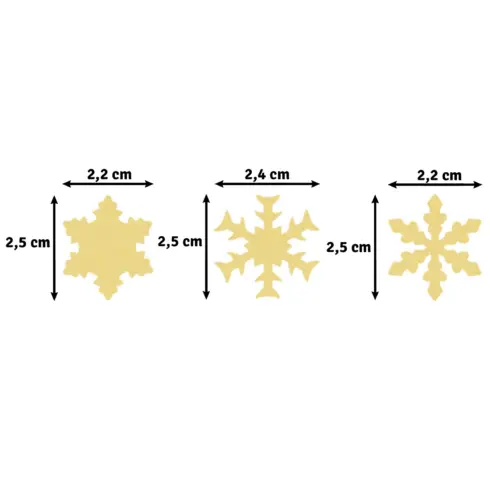 Craft Punch Set Snowflakes TRIO – Kuviolavistajasetti lumihiutaleet