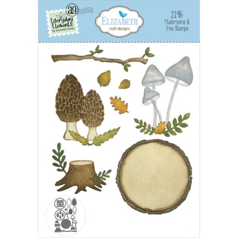Elizabeth Craft Designs stanssi MUSHROOM & TREE STUMPS