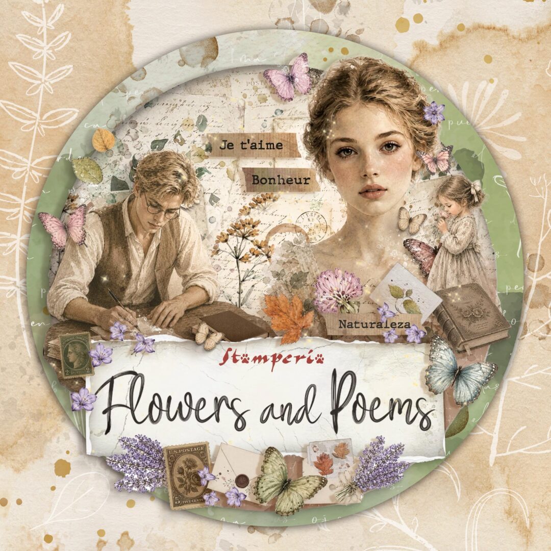 Flowers Poems Stamperia Banneri mobiili