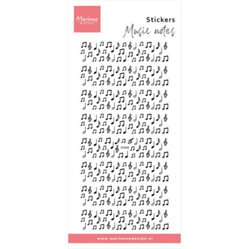 Marianne Design Decoration Stickers Music Notes tarra-arkki