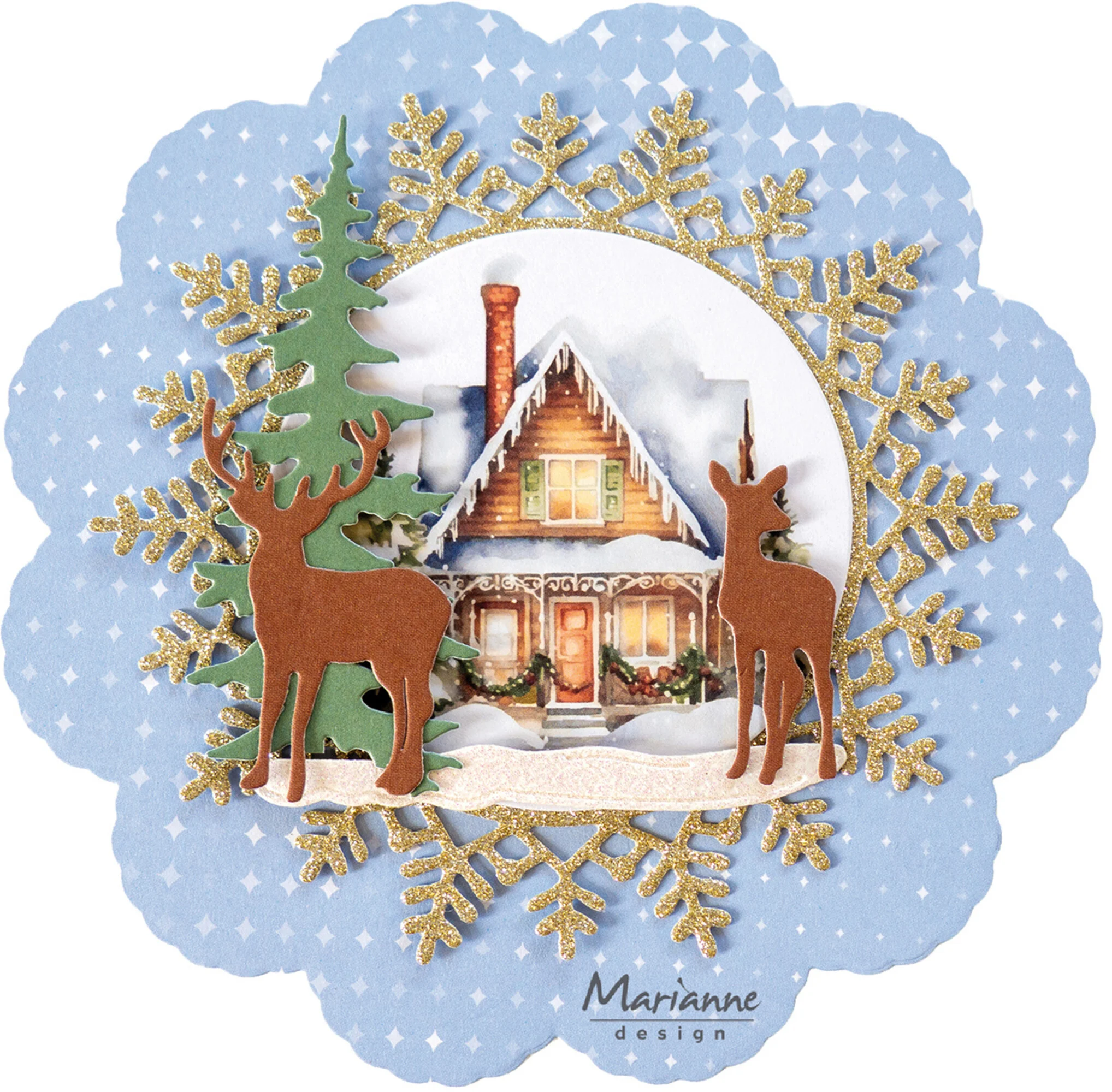 Marianne Design Die-Cuts – Frosty Winter korttikuvat (9 kpl) - Bild 2