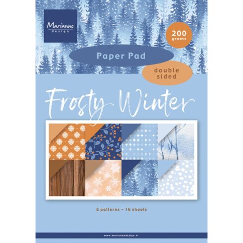 Marianne Design Frosty Winter kuviokartonkilehtiö A4