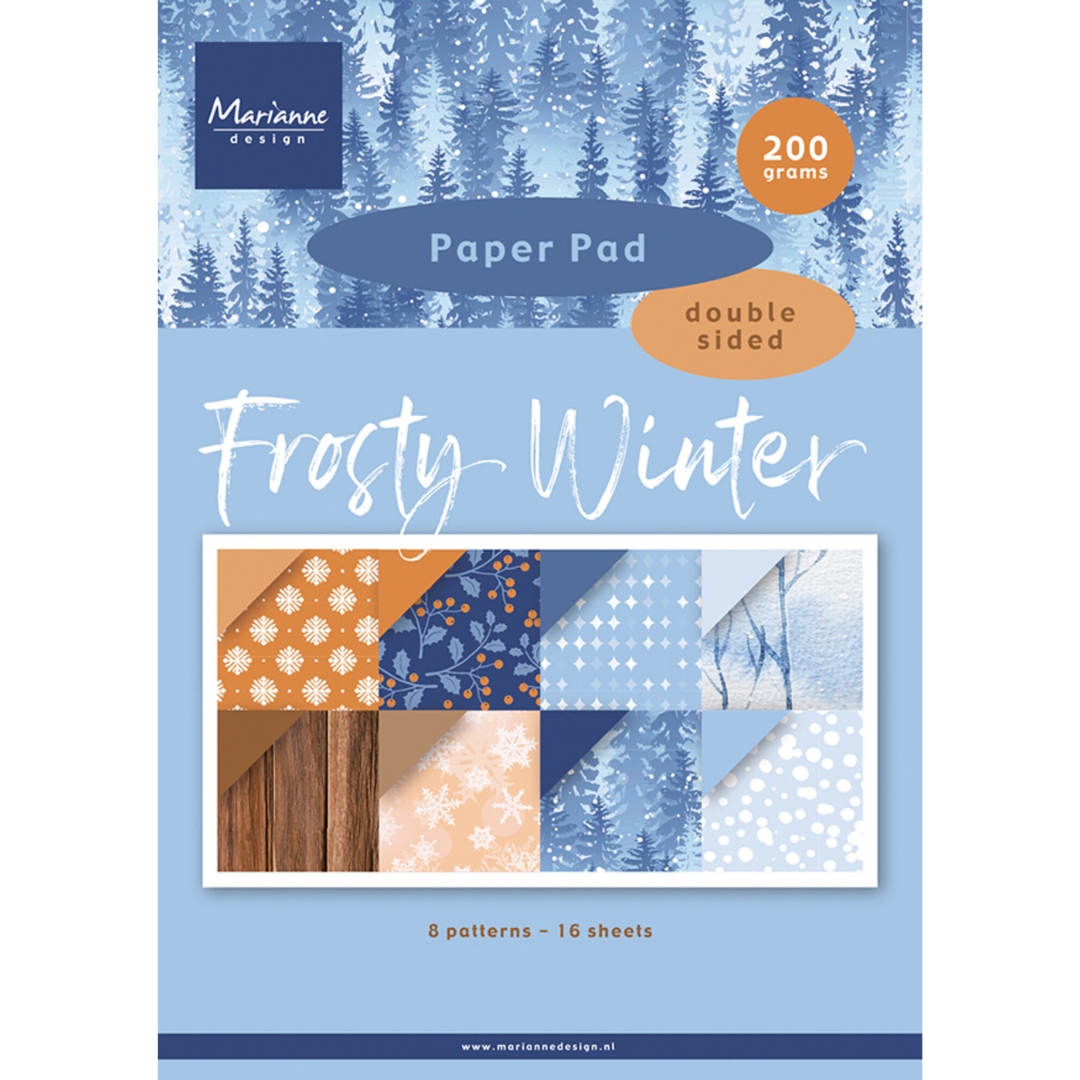 Marianne Design Frosty Winter kuviokartonkilehtiö A4