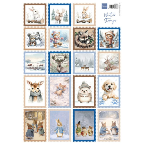 Marianne Design Stamps Winter korttikuvat (19 kpl)