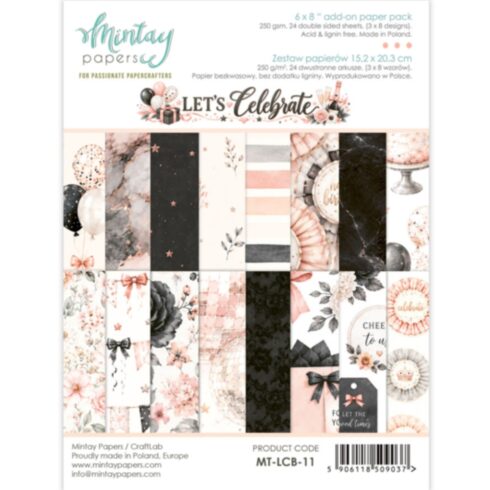 Mintay Papers Add-On Paper Pad Let's Celebrate paperilehtiö A5