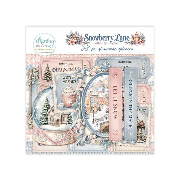 Mintay Papers Snowberry Lane leikekuvat (38 kpl)