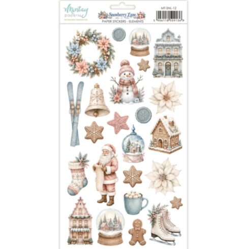 Mintay Snowberry Lane Stickers tarra-arkki