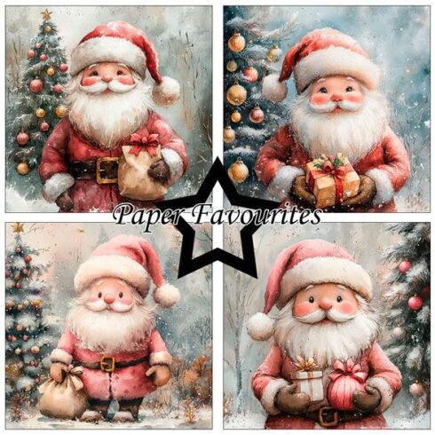 Paper Favourites Cute Santa paperilajitelma 15