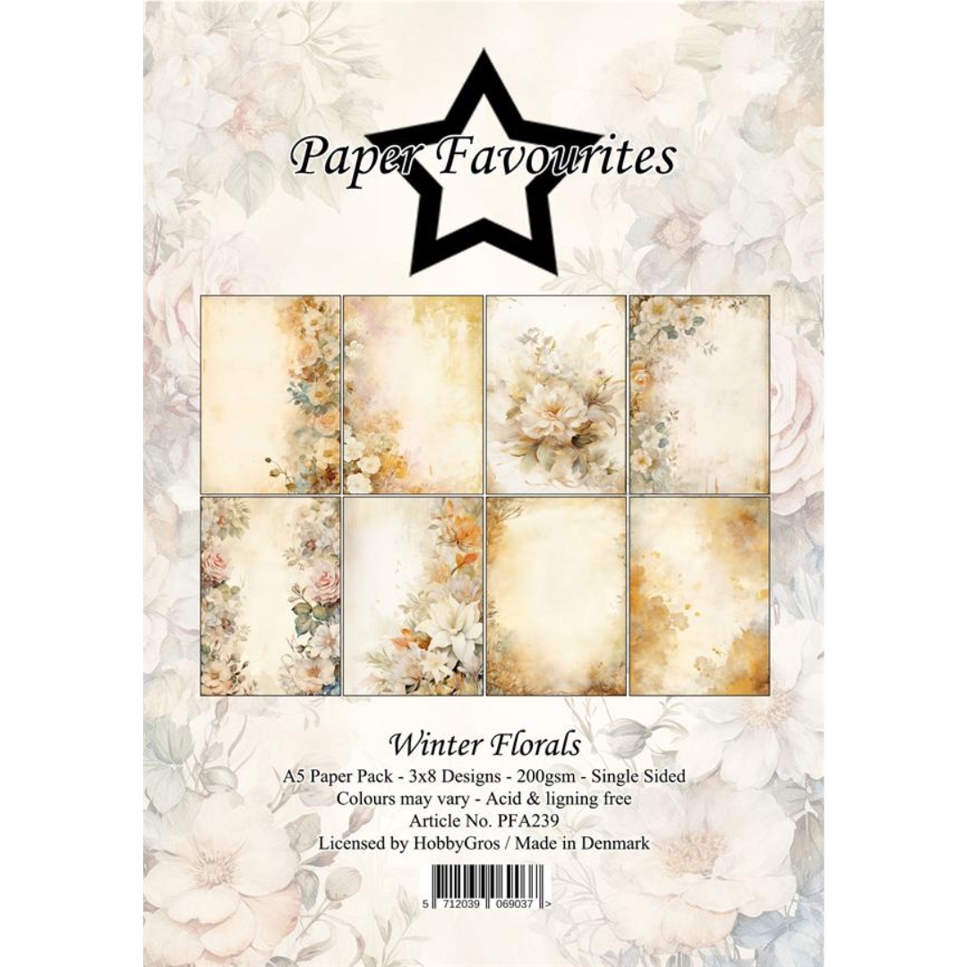 Paper Favourites Winter Florals paperilajitelma A5