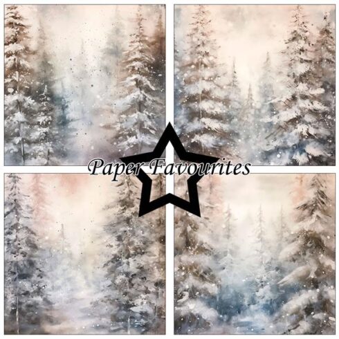 Paper Favourites Winter Forest paperilajitelma 15
