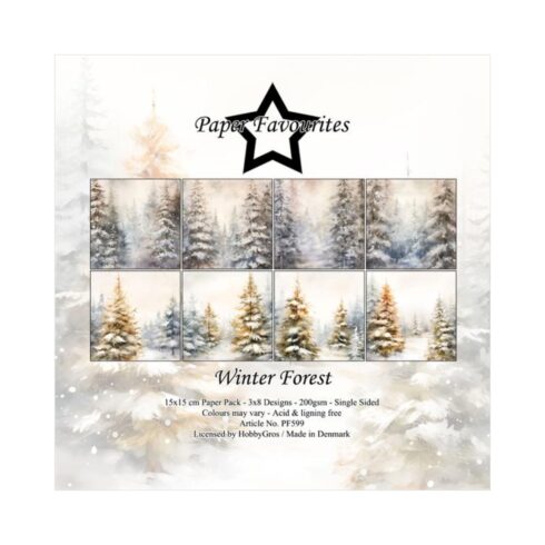 Paper Favourites Winter Forest paperilajitelma 15 x 15 cm