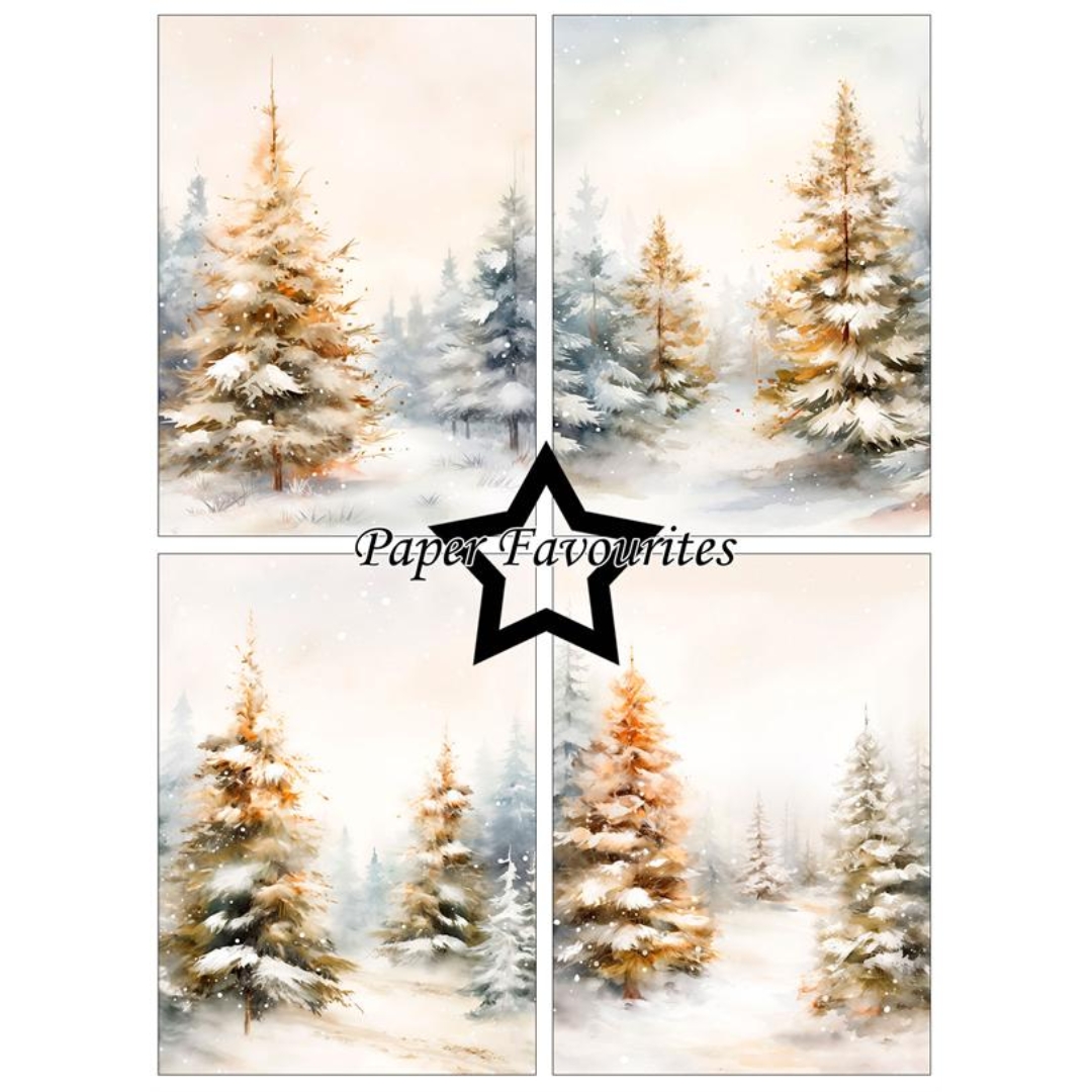 Paper Favourites – Winter Forest paperilajitelma A6 - Image 2