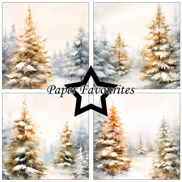 Paper Favourites – Winter Forest paperilajitelma 15 x 15 cm - Image 2