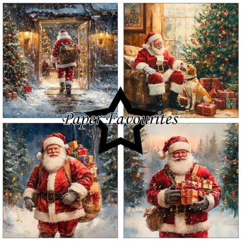 Paper Favourites – Santa Claus paperilajitelma 15 x 15 cm