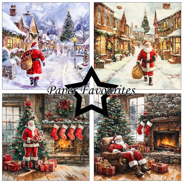 Paper Favourites – Santa Claus paperilajitelma 15 x 15 cm - Image 2