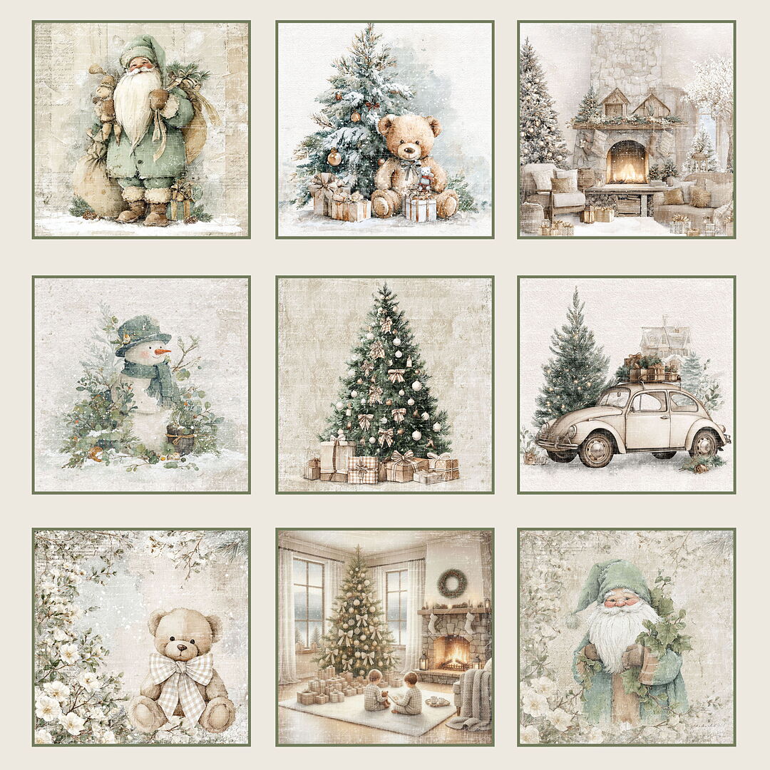 Reprint – Cozy Christmas paperilajitelma 15 x 15 cm - Bild 10