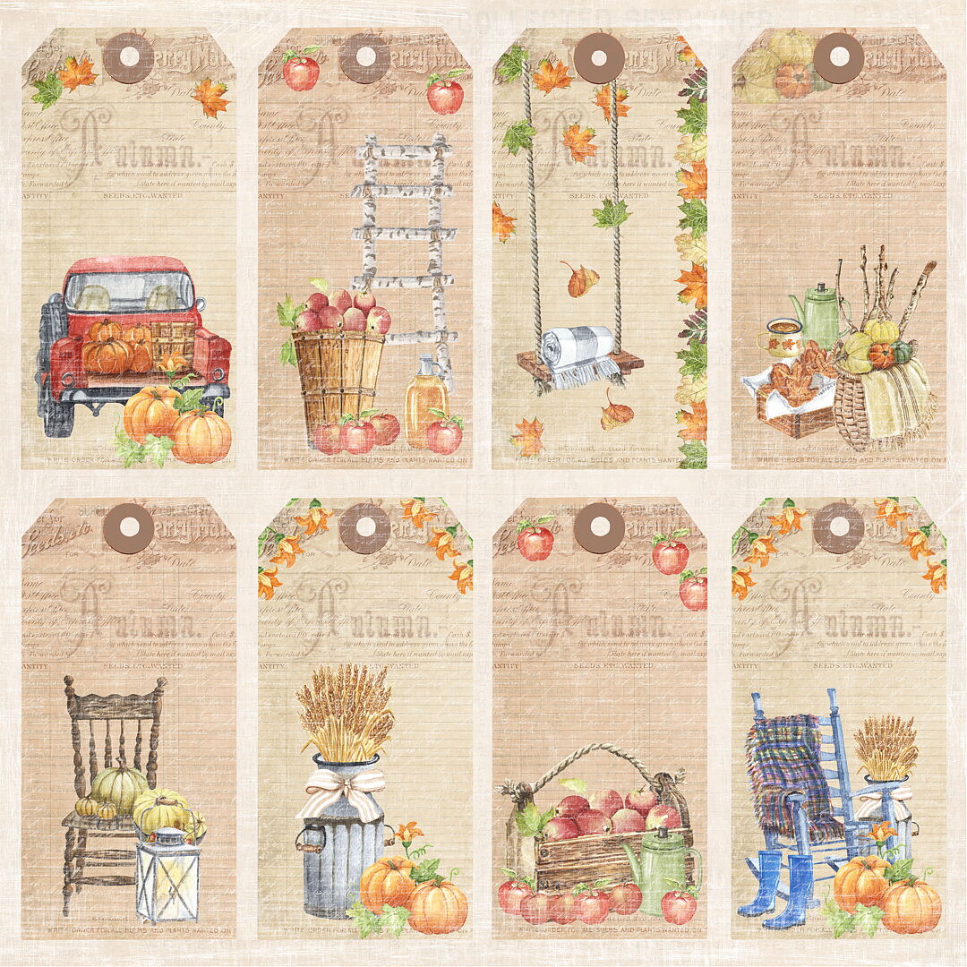 Reprint – Harvest Time paperilajitelma 15 x 15 cm - Image 4