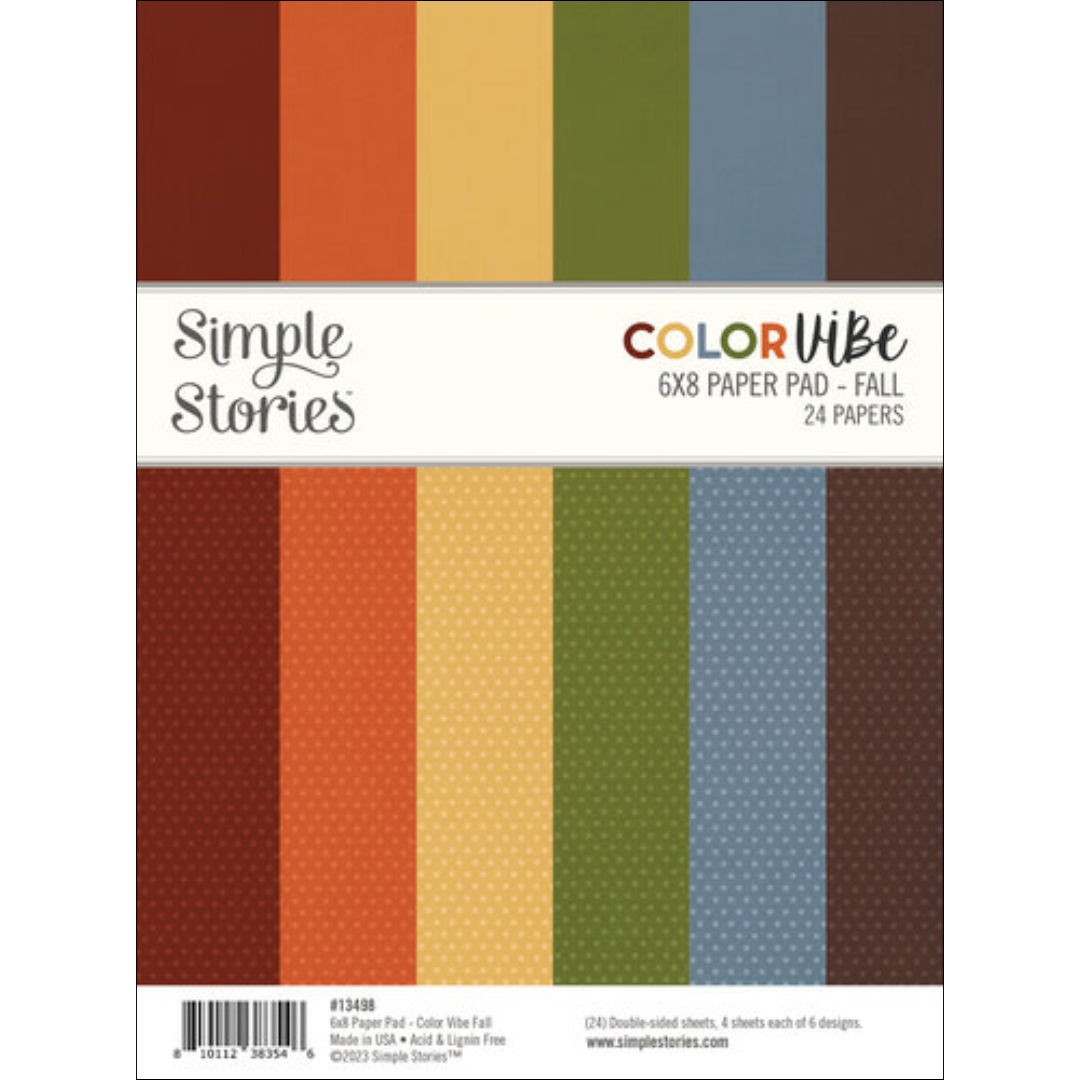 Simple Stories Color Vibe Fall paperilehtiö (6″x8″)