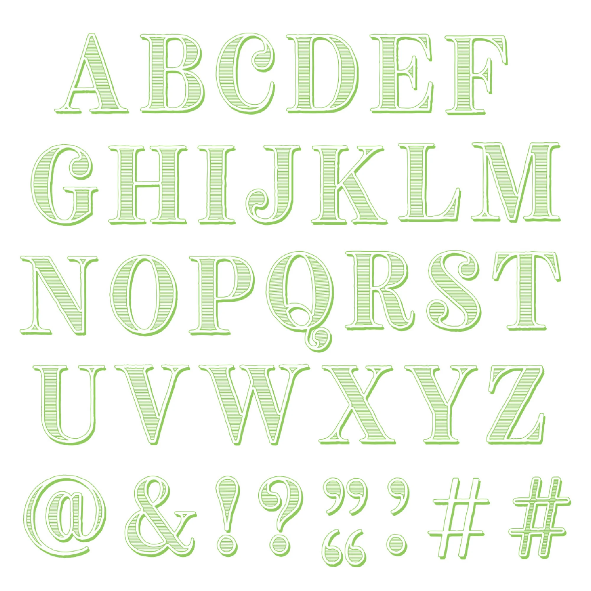 Sizzix & 49 and Market Stamps – Textured Alphabet leimasinsetti - Bild 2