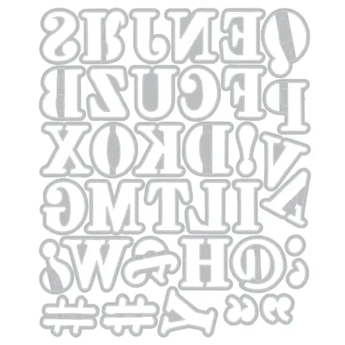 Sizzix 49 and Market Thinlits stanssi LINO TYPE REVIVAL1