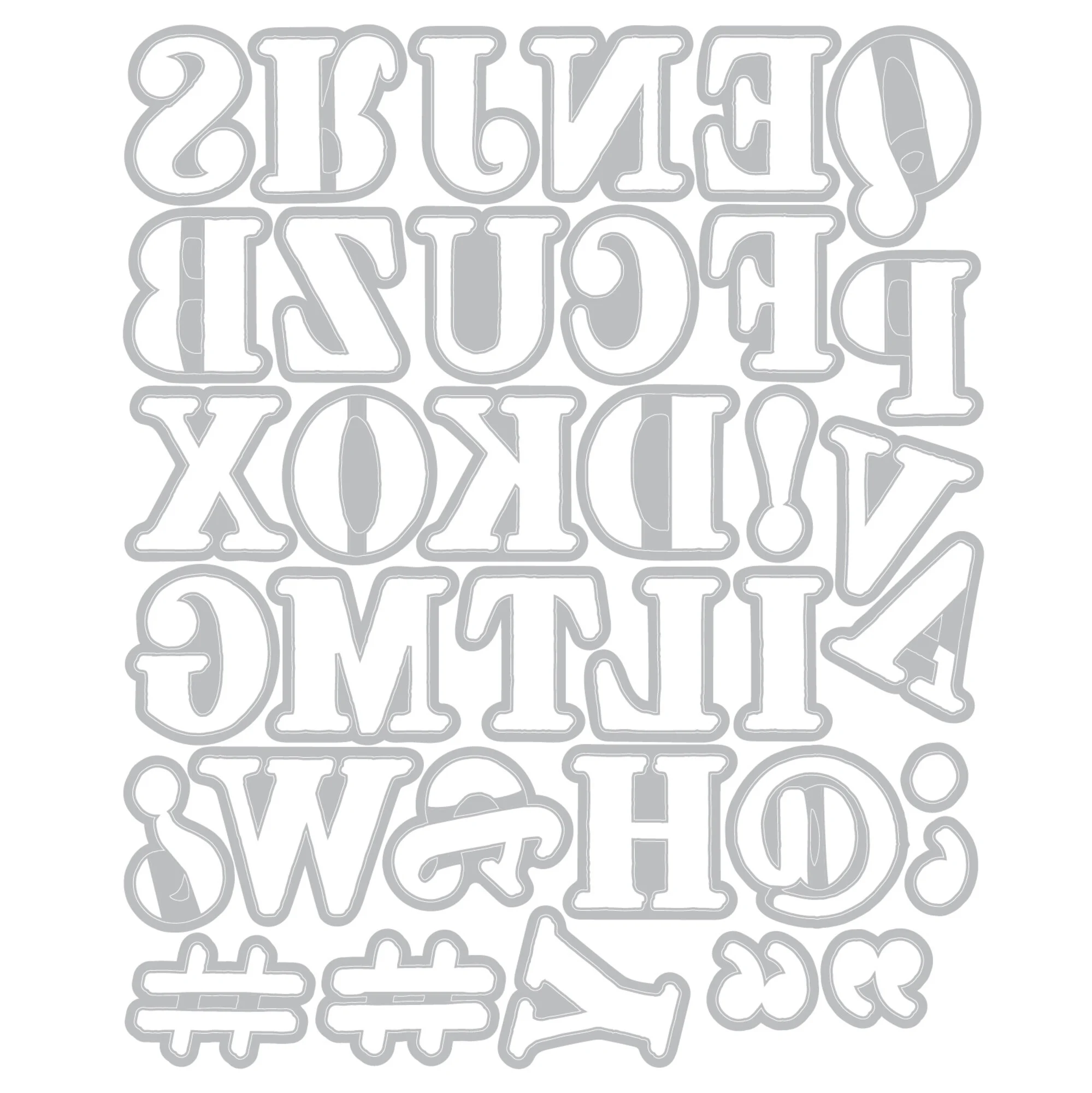 Sizzix & 49 and Market Thinlits stanssi – LINO TYPE REVIVAL - Bild 3