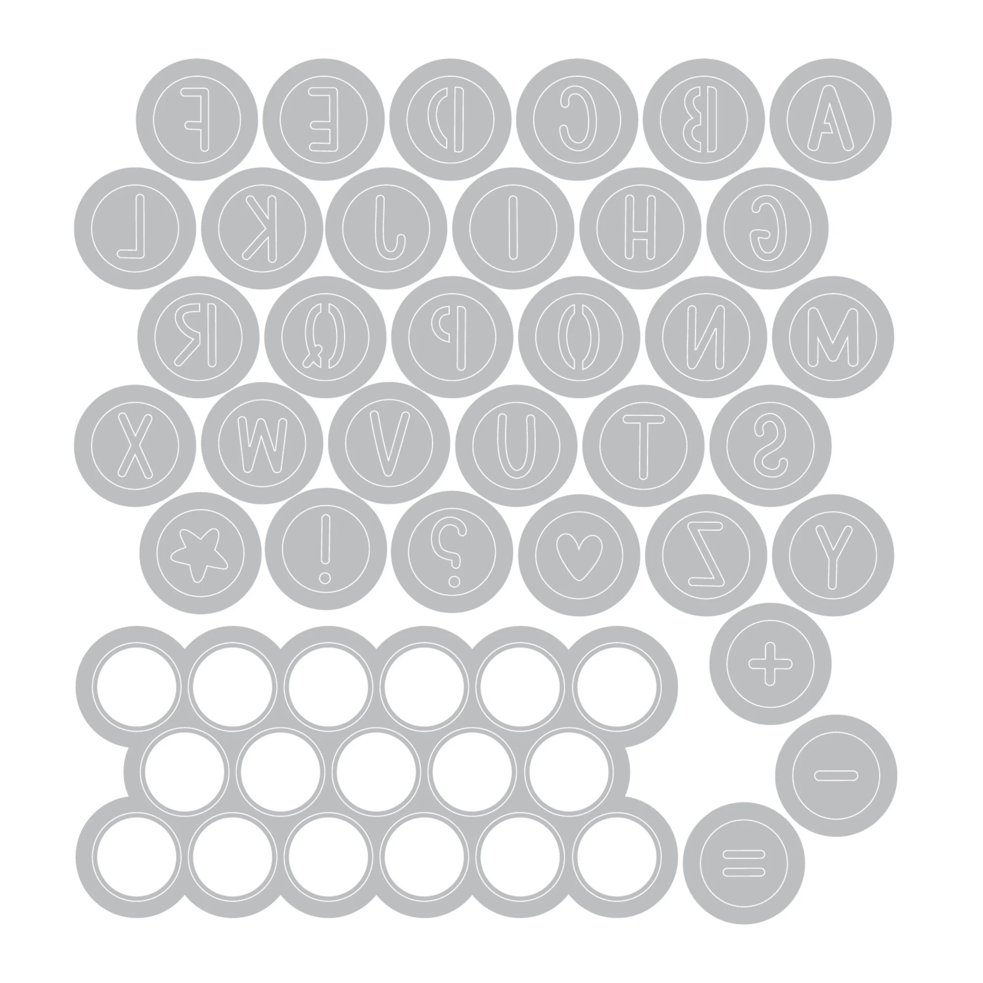 Sizzix Thinlits stanssi – ALPHABET BEADS - Bild 4