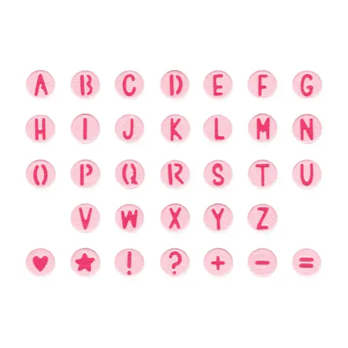 Sizzix Thinlits stanssi ALPHABET BEADS2