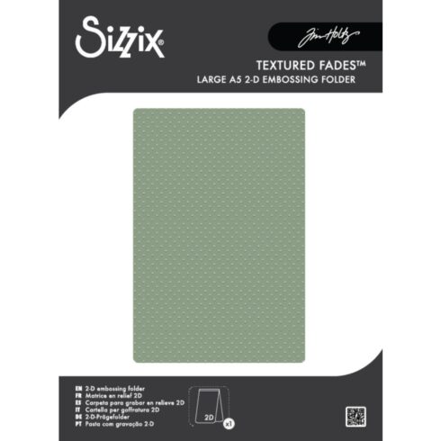 Sizzix Tim Holtz 2D kohokuviointikansio Textured Fades – VAULT DOTS (A5)