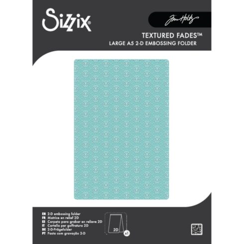Sizzix Tim Holtz 2D kohokuviointikansio Textured Fades VAULT SNOWFLAKES #3 (A5)