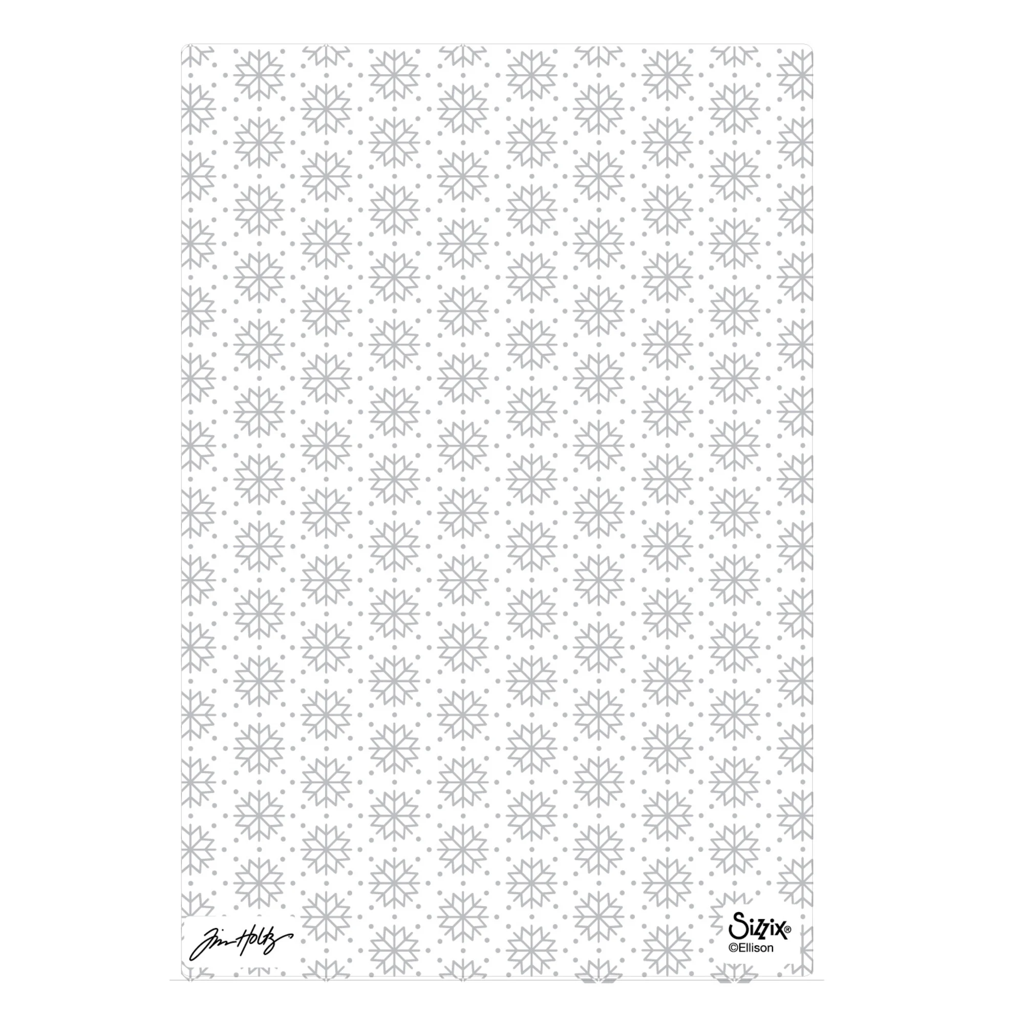 Sizzix Tim Holtz 2D kohokuviointikansio Textured Fades – VAULT SNOWFLAKES #3 (A5) - Image 6