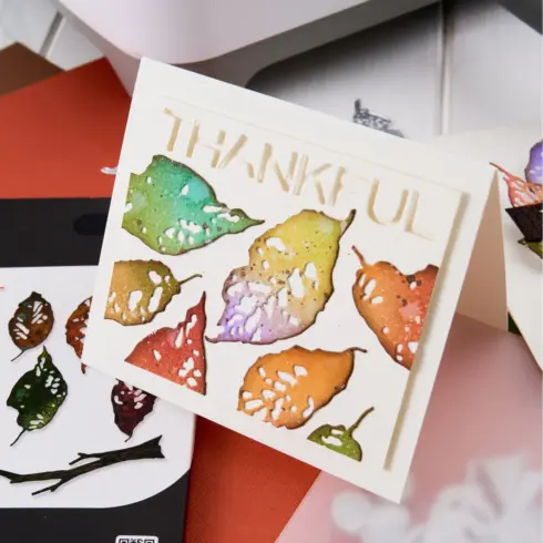 Sizzix Tim Holtz Thinlits stanssi LEAVES STICKS2