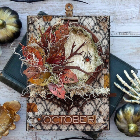 Sizzix Tim Holtz Thinlits stanssi LEAVES STICKS4