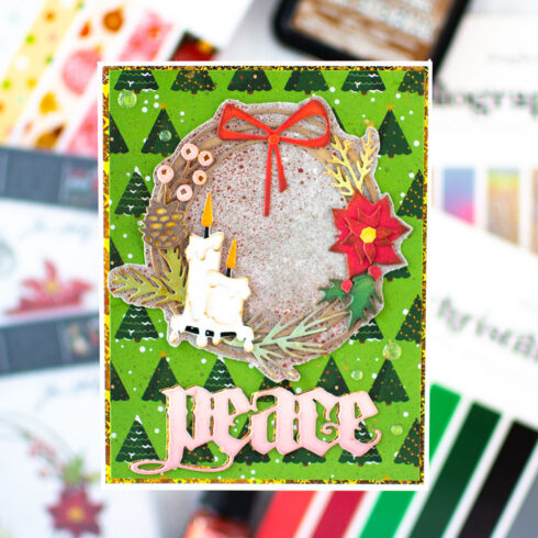 Sizzix Tim Holtz Thinlits stanssi VAULT FESTIVE WREATH4