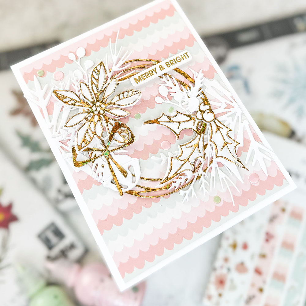 Sizzix Tim Holtz Thinlits stanssi – VAULT FESTIVE WREATH - Image 7