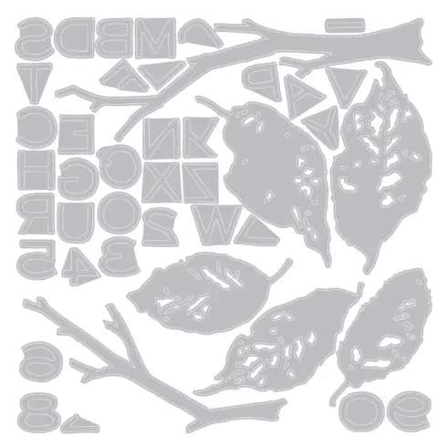 Sizzix Tim Holtz Thinlits stanssi – LEAVES STICKS