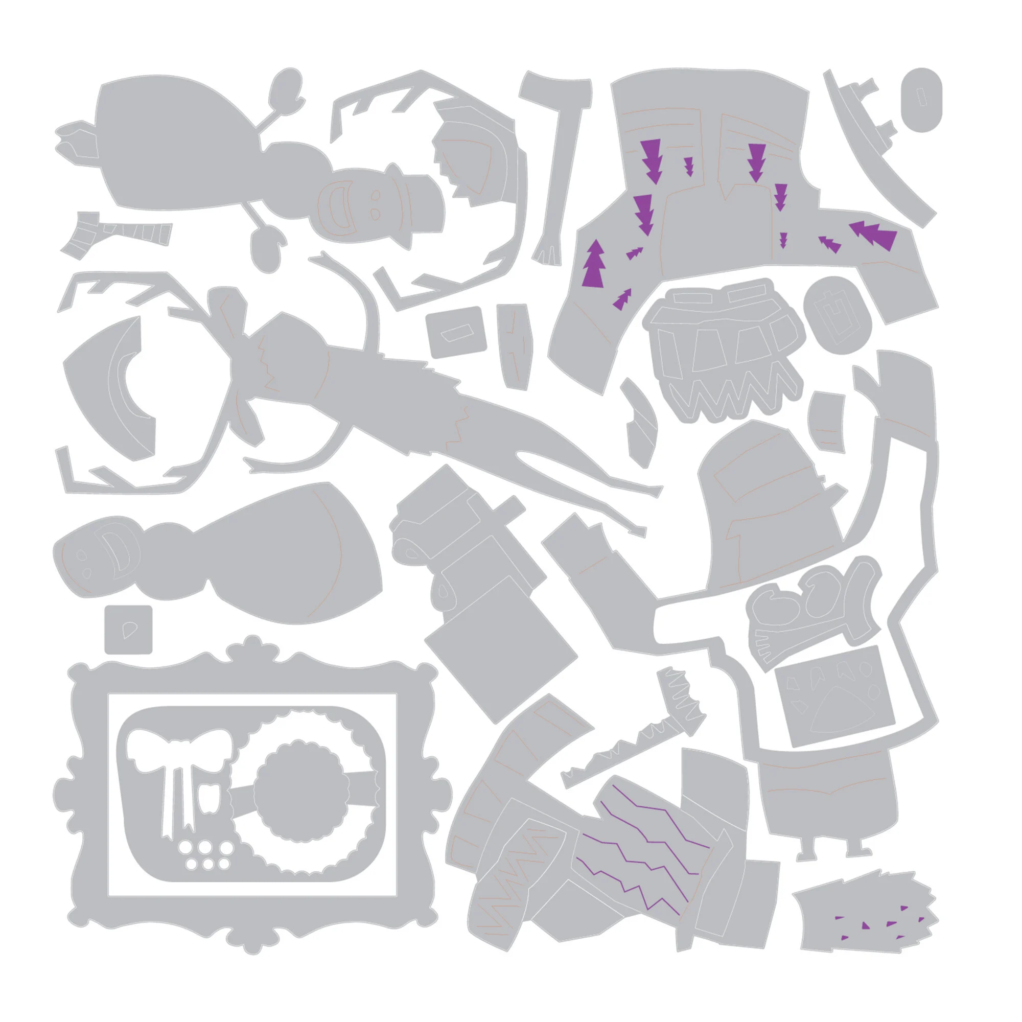 Sizzix Tim Holtz Thinlits stanssi – VAULT PAPERCUT CHRISTMAS - Image 9