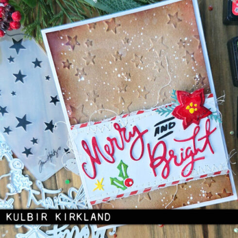 Sizzix Tim Holtz stanssi 2D kohokuviointikansio – VAULT SIDE ORDER MERRY BRIGHT1