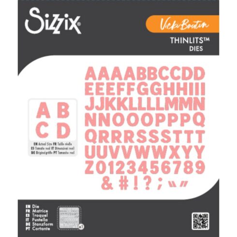 Sizzix Vicky Boutin Thinlits stanssi MINI BOLD ALPHA