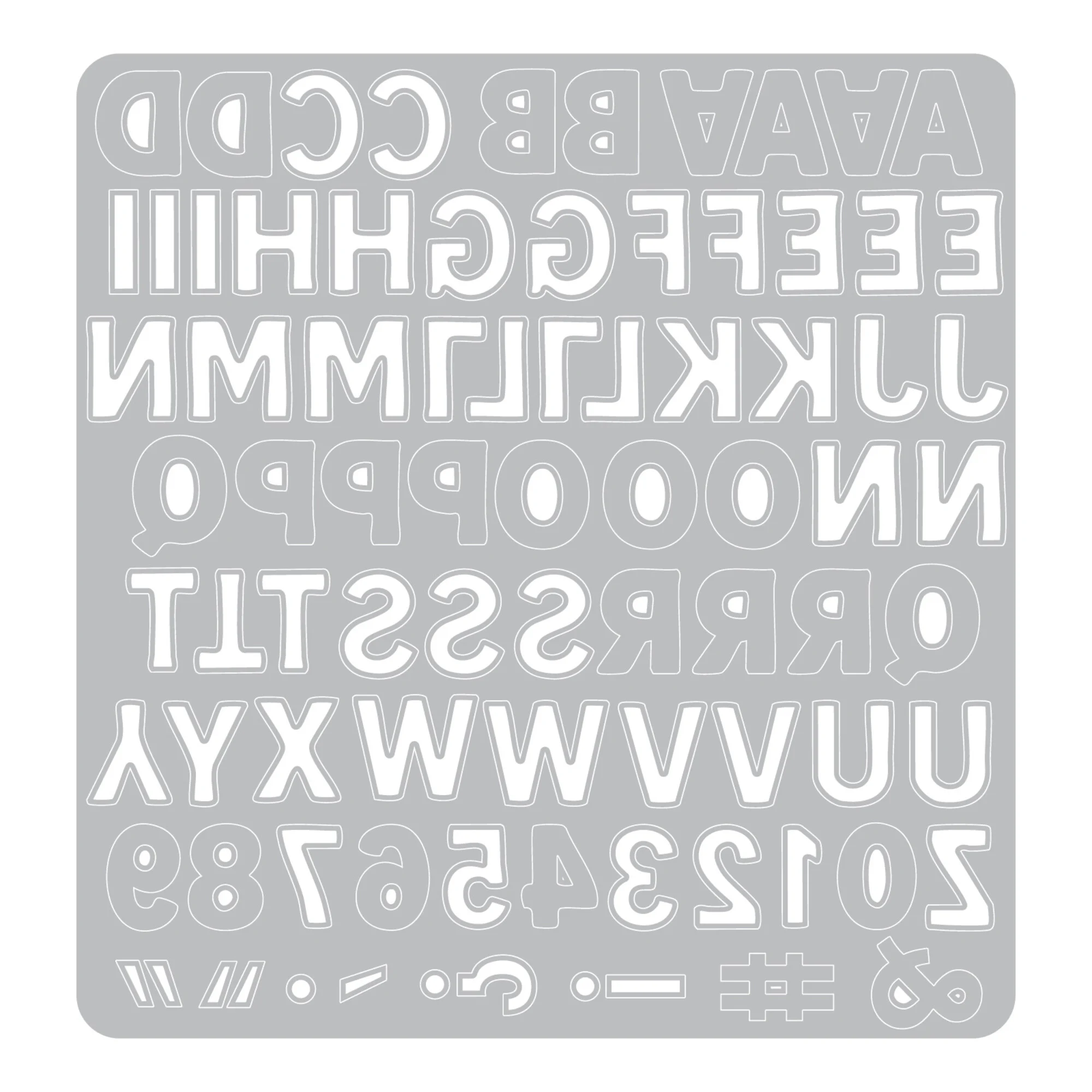 Sizzix Vicky Boutin Thinlits stanssi – MINI BOLD ALPHA - Bild 4