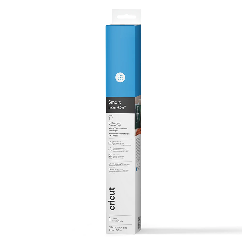 Cricut Smart Iron-On 13" (33 x 91,4 cm) sininen silityskalvo