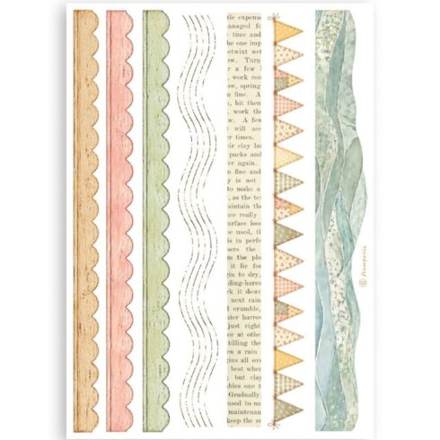 Stamperia Cozy Family Washi Pad 8 kpl A5 1