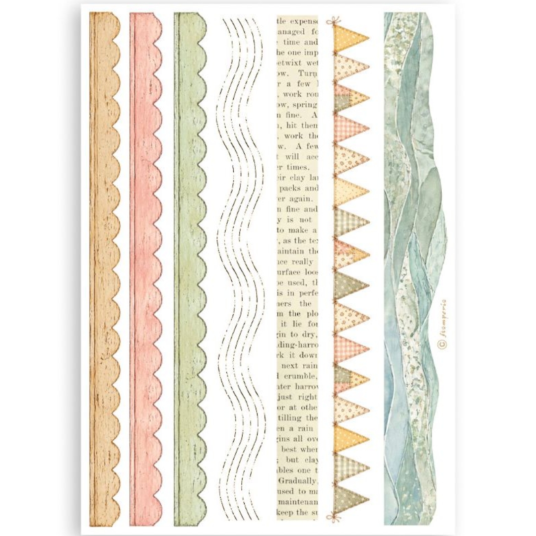 Stamperia – Cozy Family Washi Pad (8 kpl) A5 - Bild 8