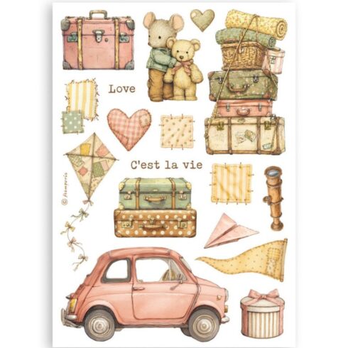 Stamperia Cozy Family Washi Pad 8 kpl A5 7