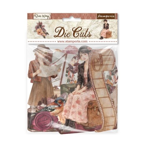 Stamperia Die Cuts Our Way isot kartonkikuvat (48 kpl)