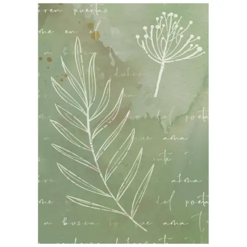 Stamperia Flowers and Poems Mini Rice Paper Backgrounds riisipaperi 8 kpl A6 1