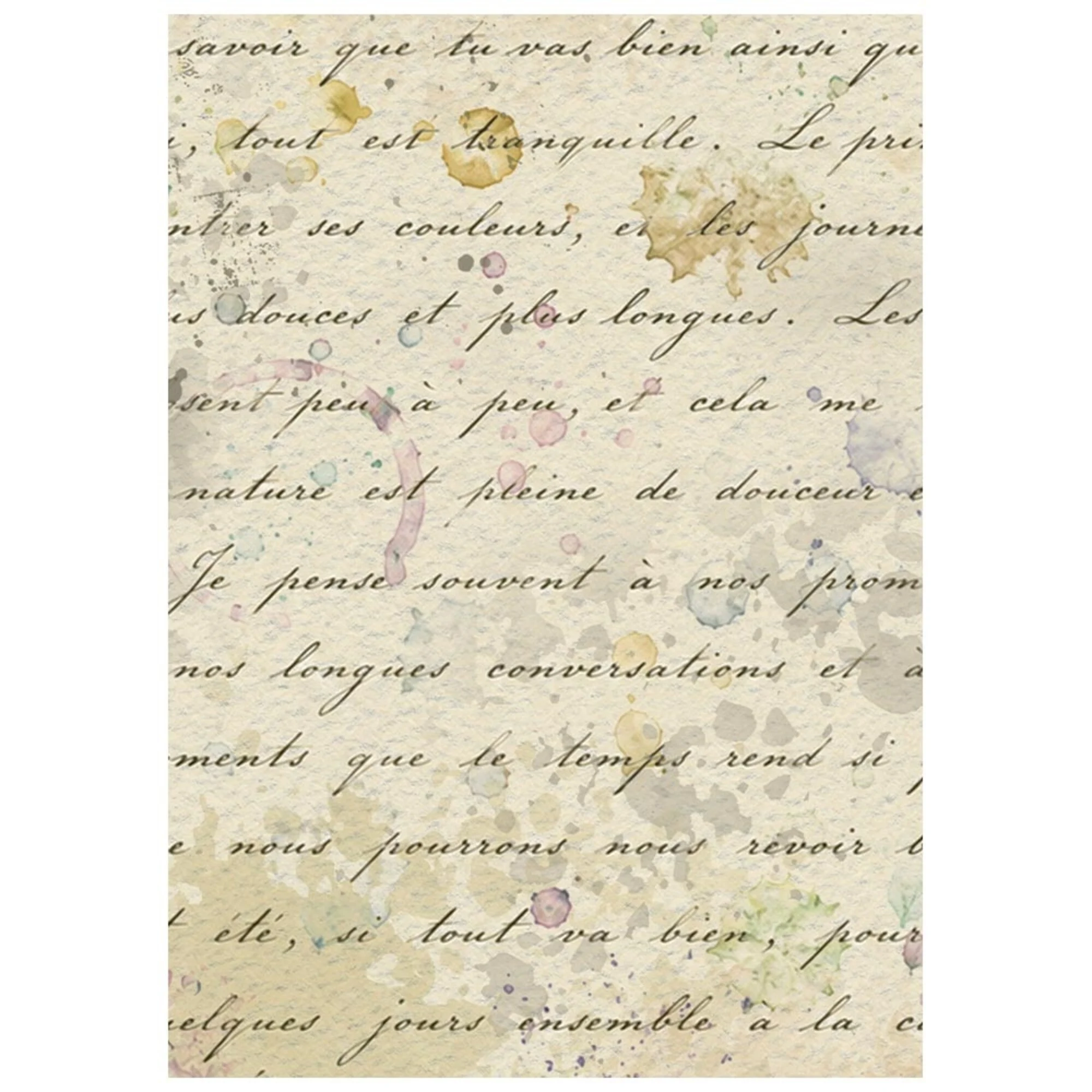 Stamperia – Flowers and Poems Mini Rice Paper Backgrounds riisipaperi (8 kpl) A6 - Bild 3