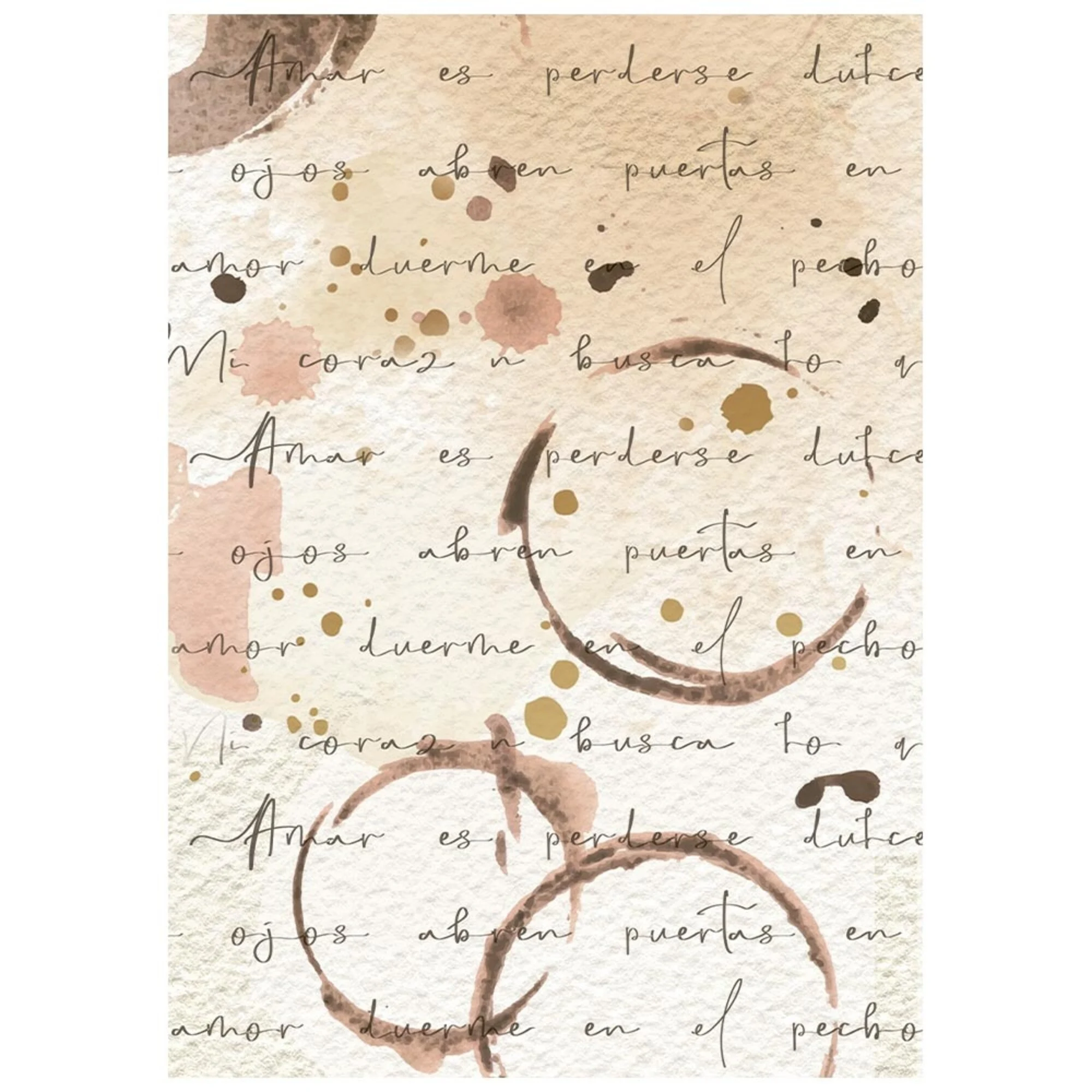 Stamperia – Flowers and Poems Mini Rice Paper Backgrounds riisipaperi (8 kpl) A6 - Bild 5