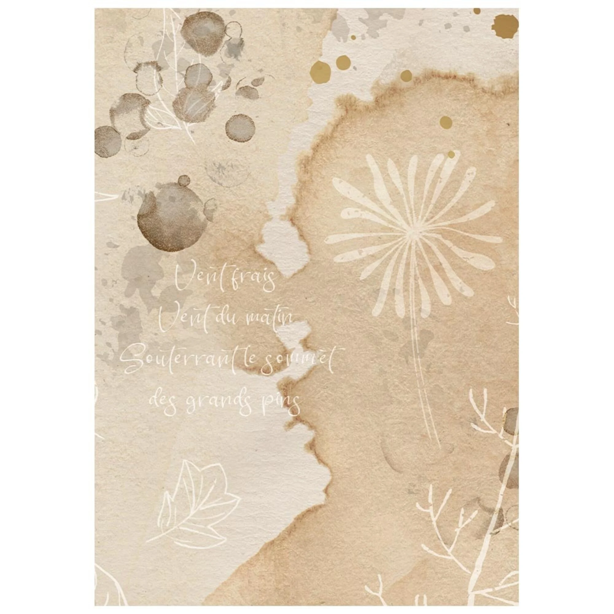 Stamperia – Flowers and Poems Mini Rice Paper Backgrounds riisipaperi (8 kpl) A6 - Bild 6